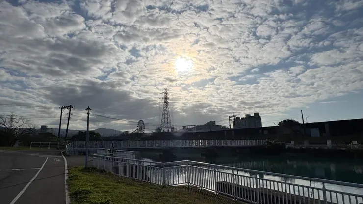 拍攝於2026年3月15日,台北 士林河堤