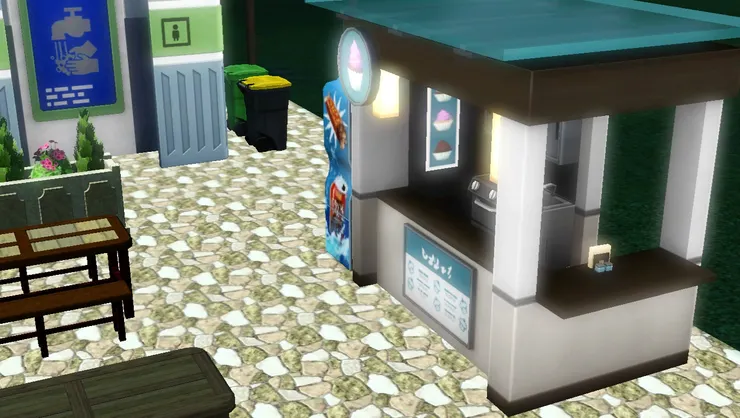 蛋糕的甜香應該能吸引遊人,抵償了裝飾欠缺。