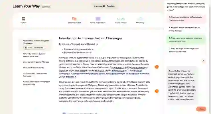 文本內容的嵌入式提問。