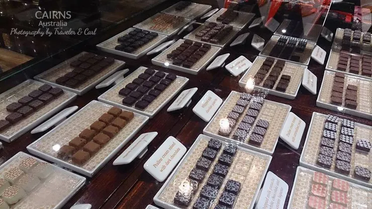 Max Brenner 巧克力連鎖店，各式的巧克力