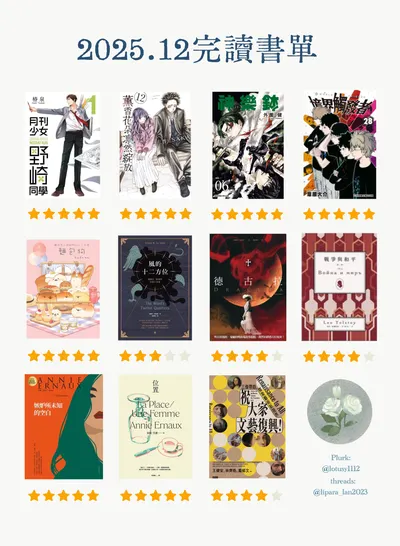 2025年12月完讀書單