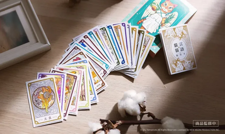 套組禮盒還有貓貓言語指引卡！超讚！