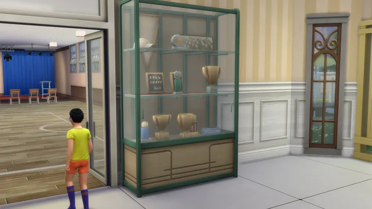 這個展示櫃絕對不可或缺，我敢說每所學校都一定會有。(至少我去過的中學都有。)