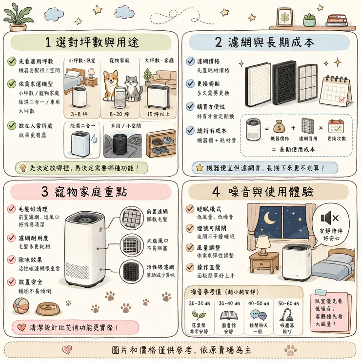 【空氣清淨機推薦】2026 寵物毛、除濕、坪數怎麼挑？🌿 Dcard、PTT 熱議 9 款實話比較