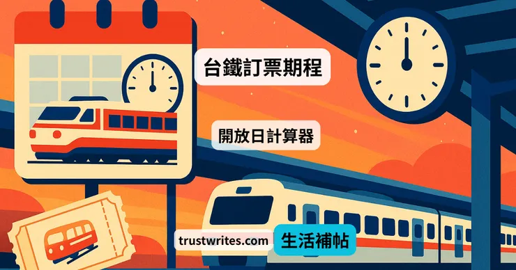台鐵訂票期程