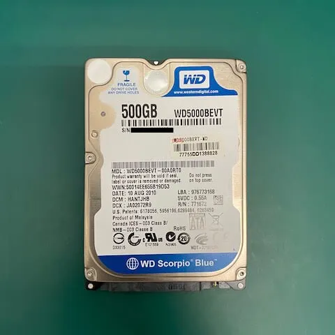 WD WD5000BEVT 資料救援推薦