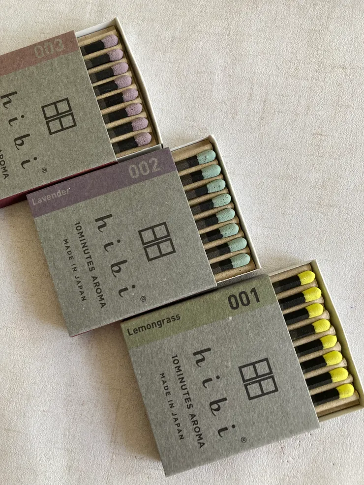 用不同顏色區分不同的香氛味道！