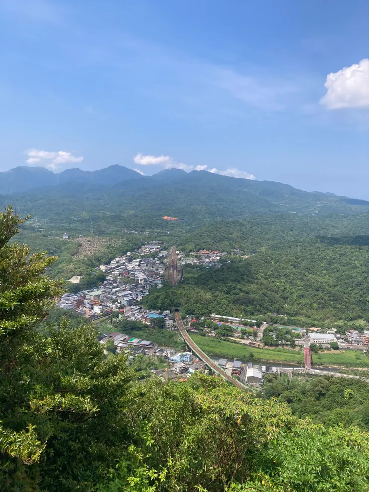 蝙蝠山鳥瞰雙溪車站