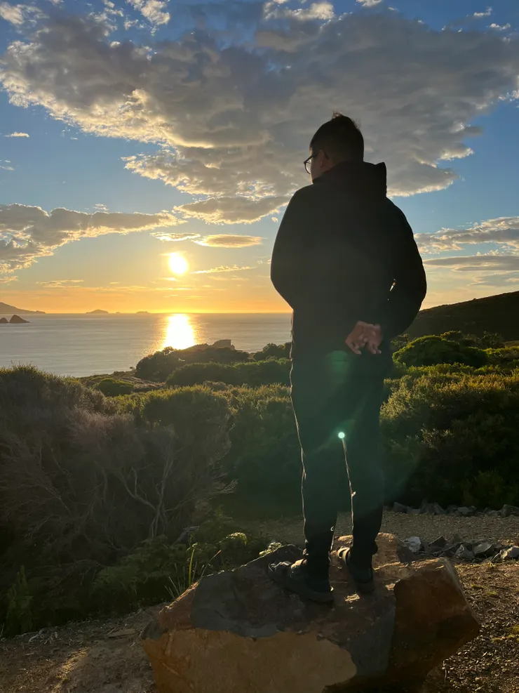 美麗的日出海景