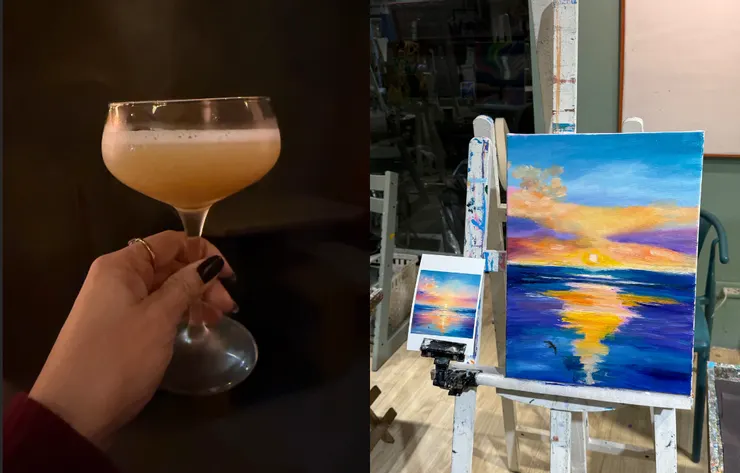 Whiskey Sour & 油畫作品