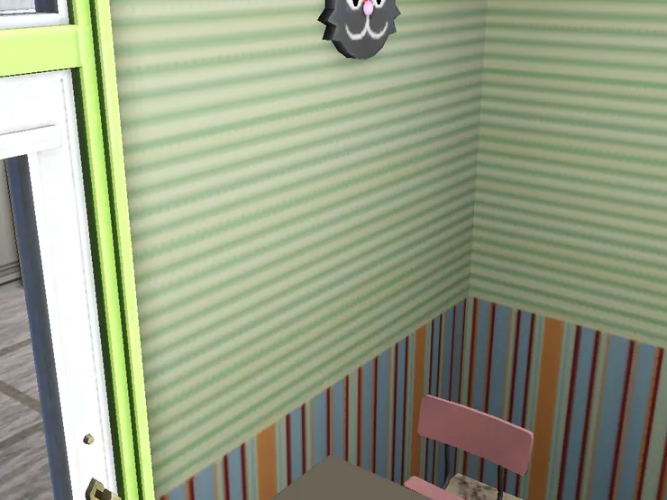 牆上掛著時鐘。