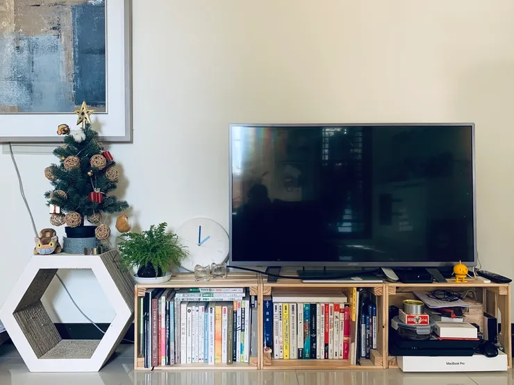 沒有電視櫃和茶几的客廳