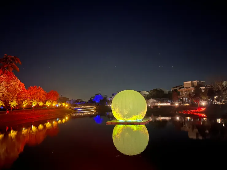 作者拍攝（某年的月津港燈節）