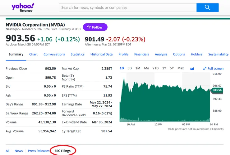 （NVDA財報搜尋 / Yahoo Finance）