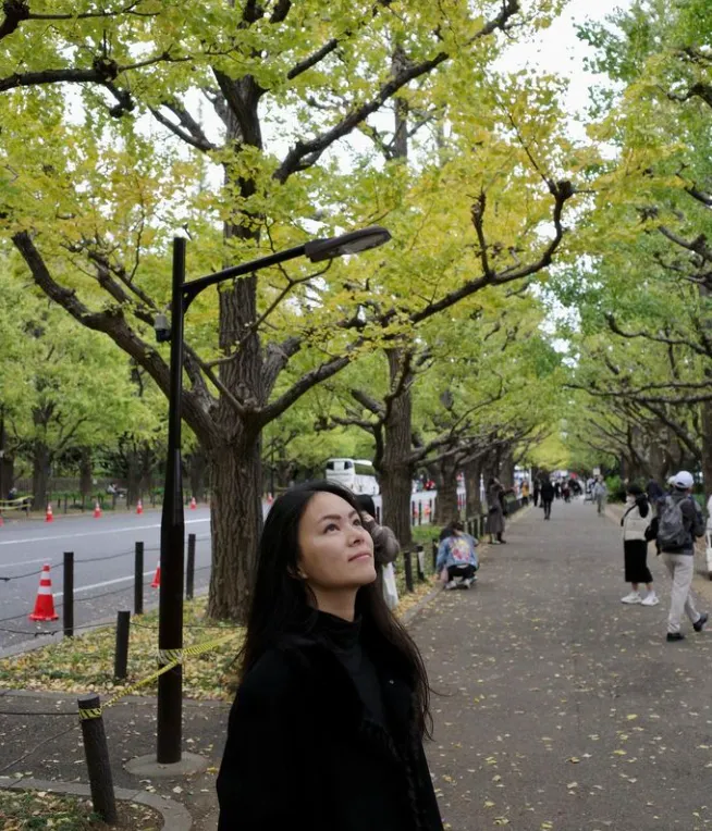 明治神宮外苑:銀杏還沒變黃