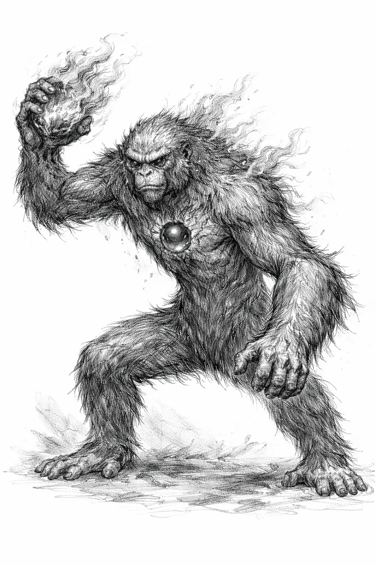 投擲烈猴目擊示意圖