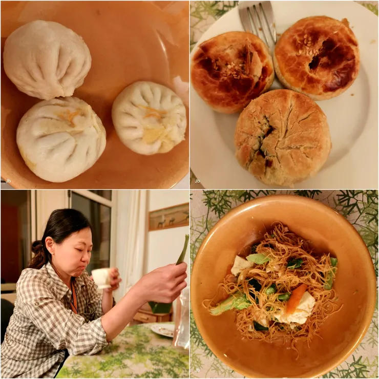 【晚餐自炊在異鄉散發家的溫暖！這一餐除了蔬果，主要還是消耗在里爾没吃完的食材！】