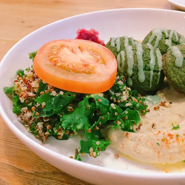 中東扁豆法拉費 LENTIL FALAFEL PLATE @Plants