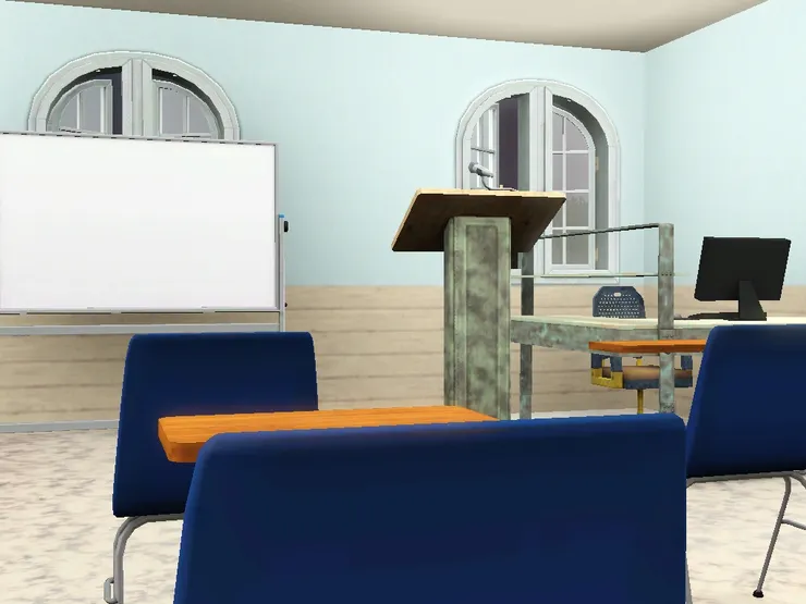 很正經的上課環境。