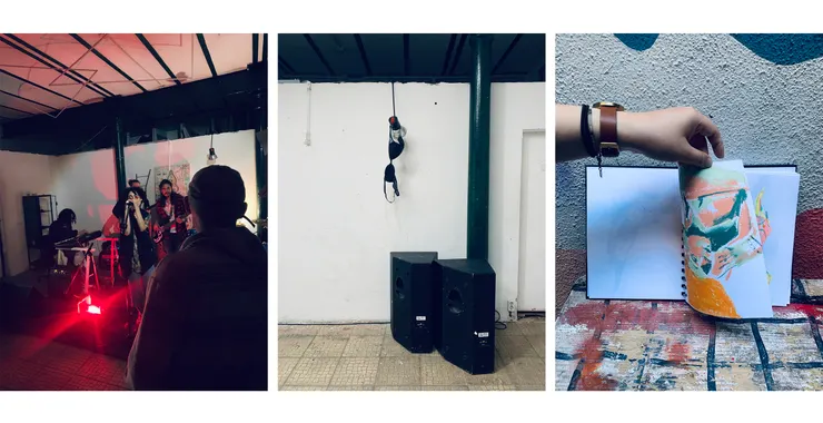 Jam Nihgt、某一天早上不知道為何有一件胸罩掛在工作室裡、人體速寫的其中一張成果