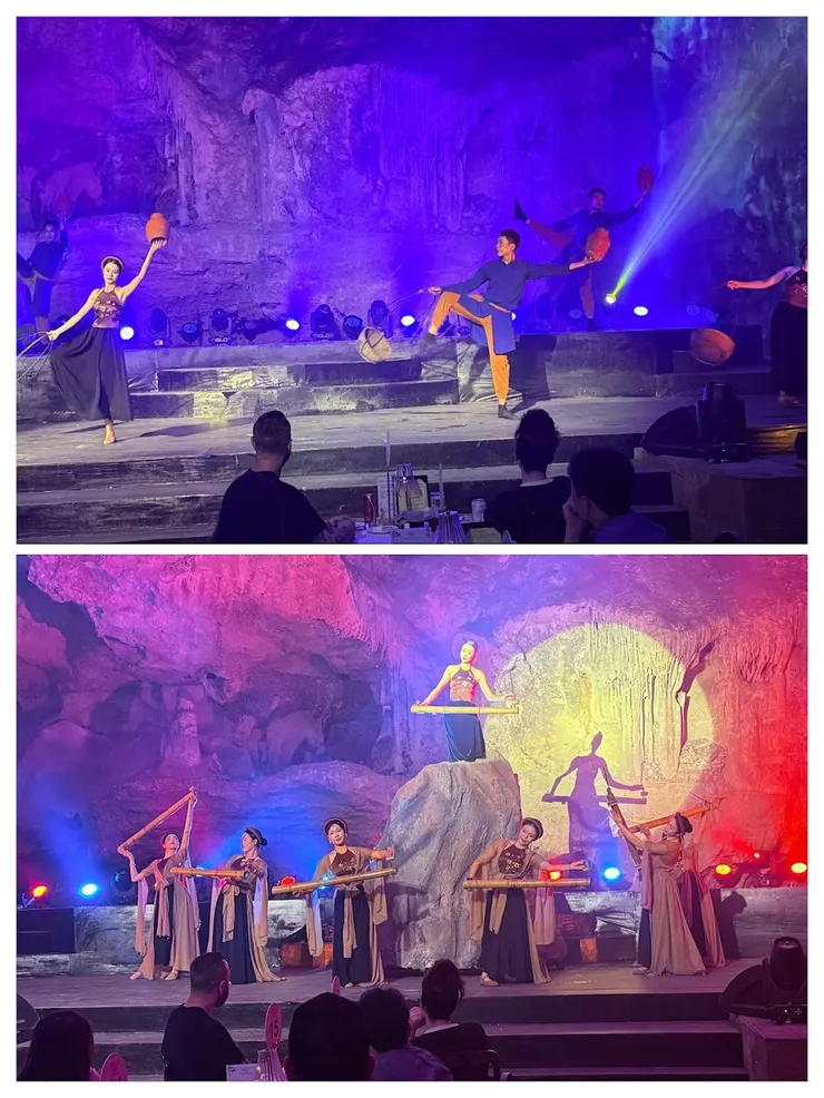 先欣賞表演完再上餐點