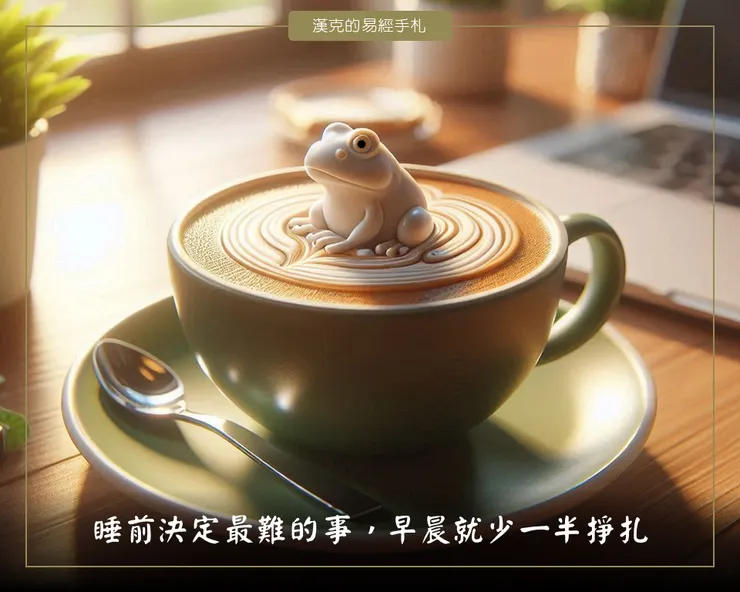 睡前一個動作,隔天少走冤枉路。早晨6分鐘,先為自己而活。 (漢克設計,AI生成圖)