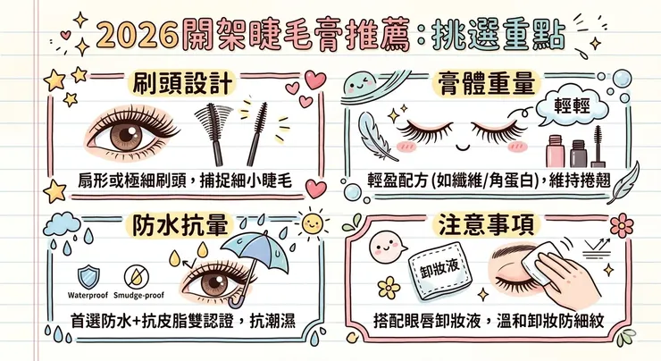 2026開架睫毛膏推薦：挑選重點與注意事項