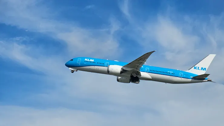 這是荷蘭皇家航空從台北起飛要前往馬尼拉的波音787夢幻客機!