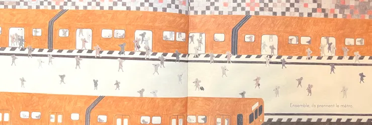 他們一起搭地鐵