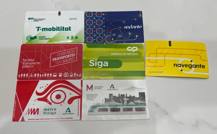 各式各樣的交通卡