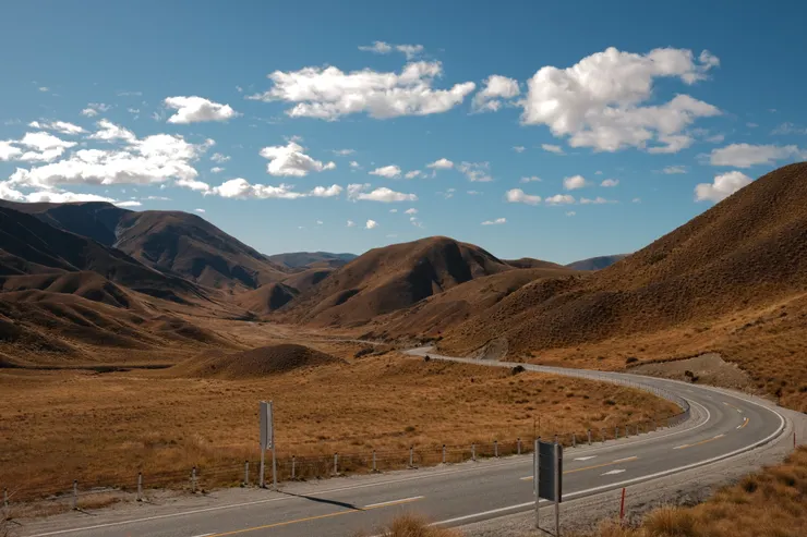 作者於 Lindis pass 所攝