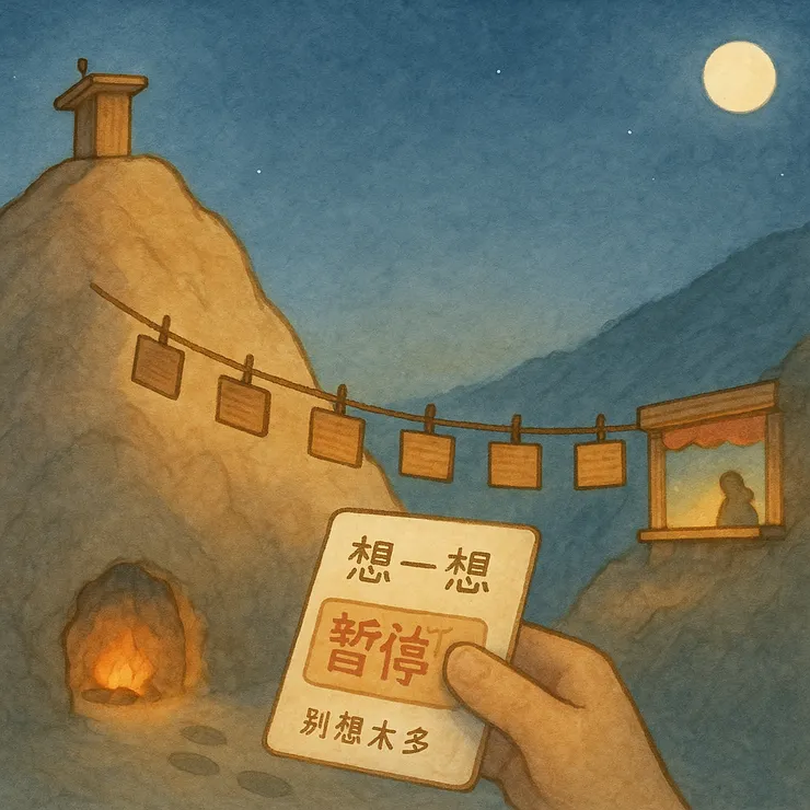 想多一點的念頭被蓋上退票章，只能原地折返。