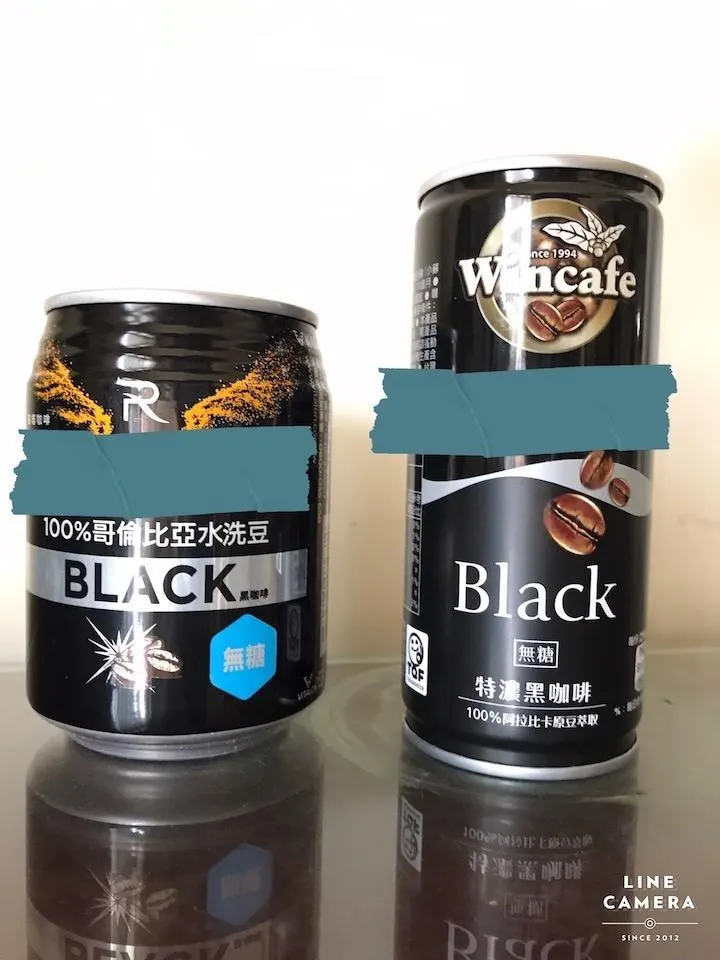 加入這次不專業品鑑的兩款黑咖啡