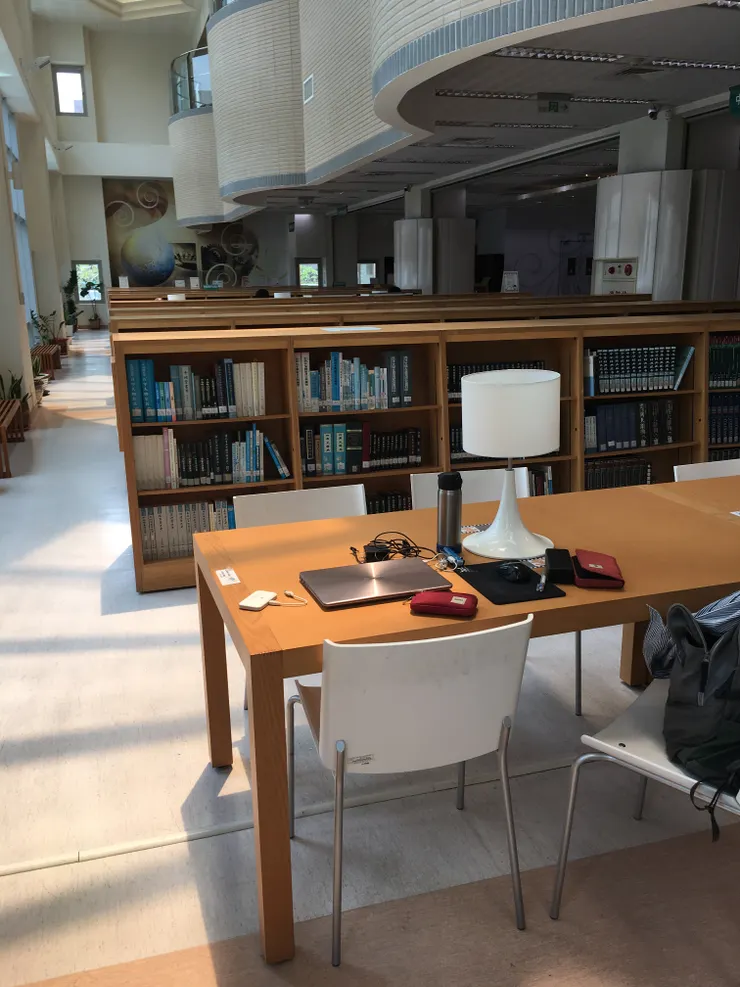 在圖書館的日子，圖片來源：永良老師