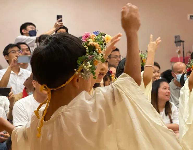 ▲華德福幼兒園的畢業典禮