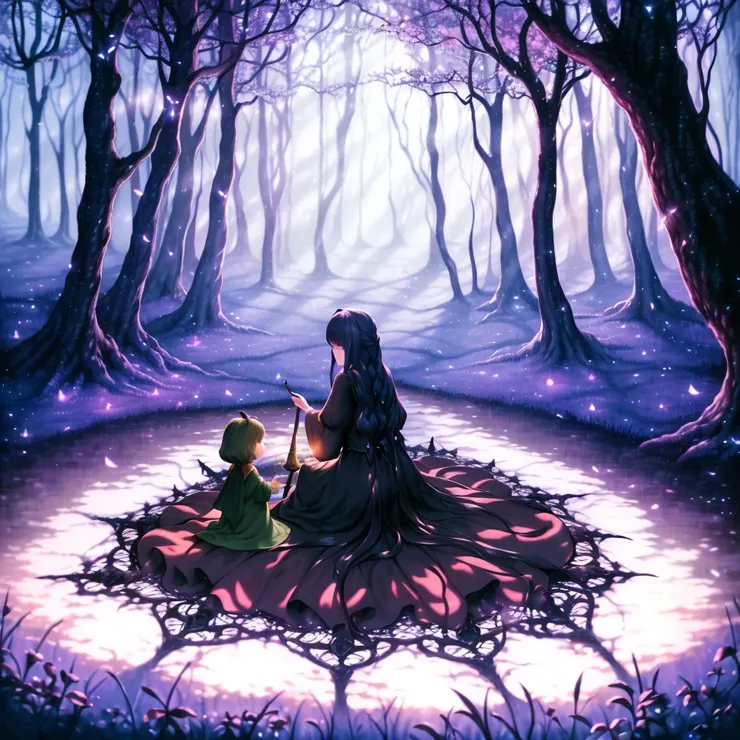 【魔女與星辰】：「那是在漫長的一生中，比魔法、研究、探尋未知都更加耀眼、絢爛的——」  魔女。  那是一群能夠使用名為「魔法」的少數存在，不像教堂的祭司使用的神術是來自神明的恩惠，有人說，他們的魔法來自於與「惡魔」的簽約。  治癒、破壞、修復、改變……每個魔女窮極一生鑽研的課題都不一樣。  唯一相同的是那彷彿凍結了時間、永不改變的面容，以及不知何處是頭的漫長壽命。  在這孤寂的道路上，她們只有自己、以及偶爾透過集會能夠聯繫的同胞們。  然，就如同墜落的流星一般，撥開了名為「魔法」的迷霧，妳遇見了此生黑暗道路上最璀璨的那顆——  名為「希望」的「星星」。