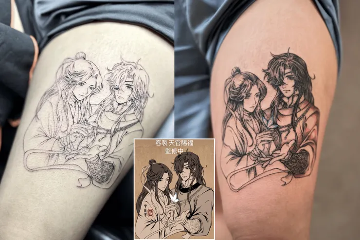 凱克刺青-作品草圖&成品照