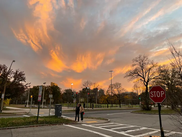 Sunset in Back Bay Fens