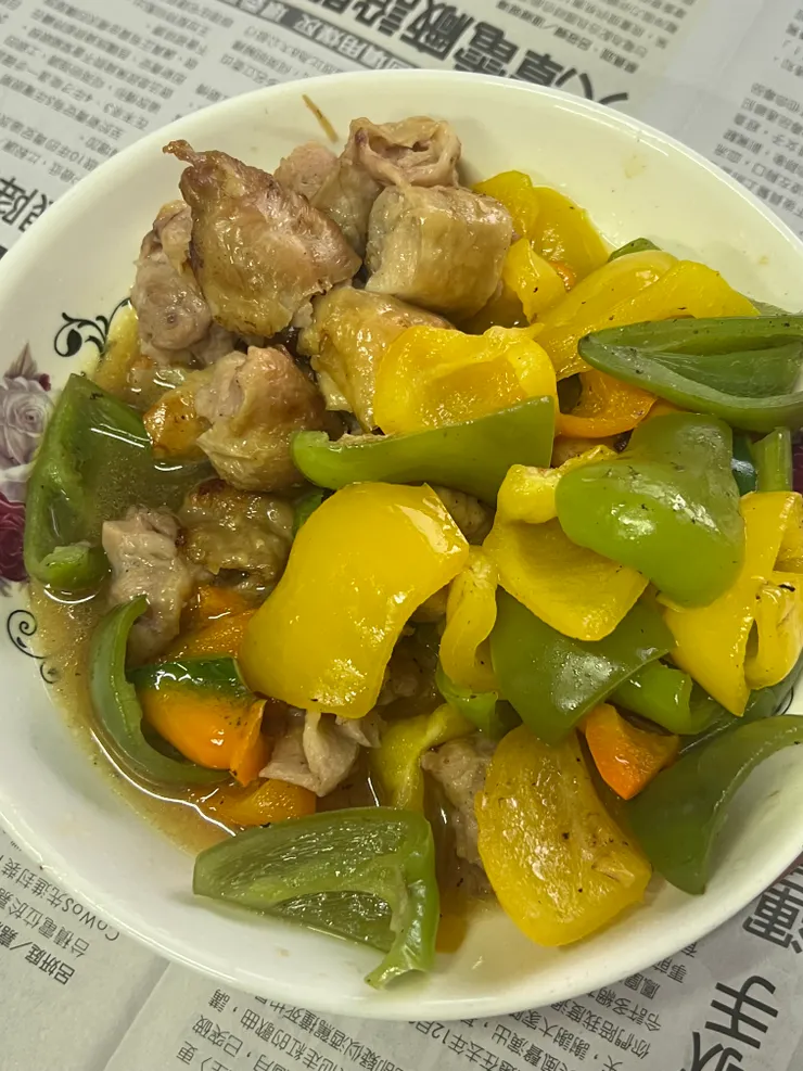 彩椒雞捲
