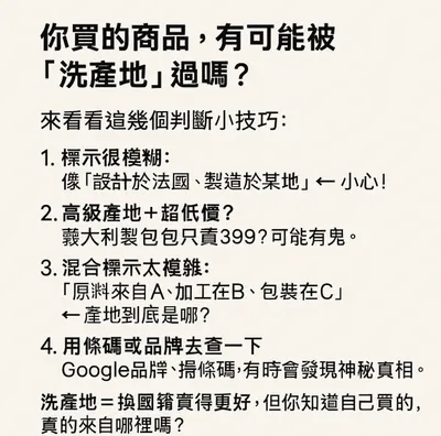 美國抓爆洗產地