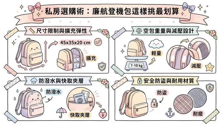私房選購術：廉航登機包這樣挑最划算