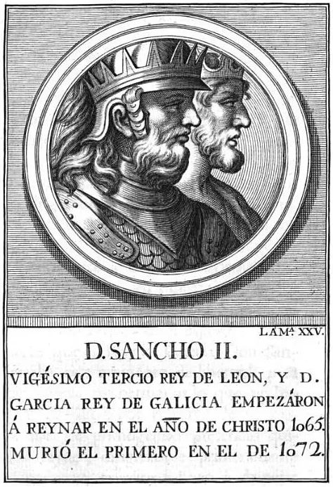 前者為大哥卡斯提亞國王桑丘二世；後者為弟弟加利薩國王加西亞