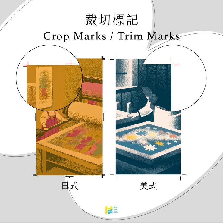 印刷品邊邊的線？超重要印刷標記一次看懂！ - 裁切標記