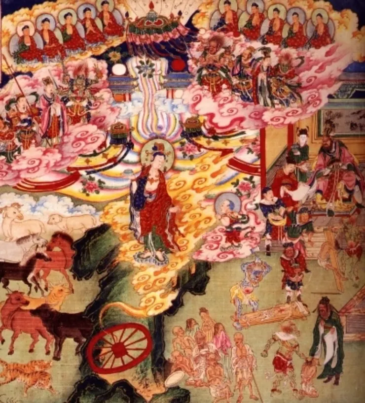 善財童子 拜正趣菩薩