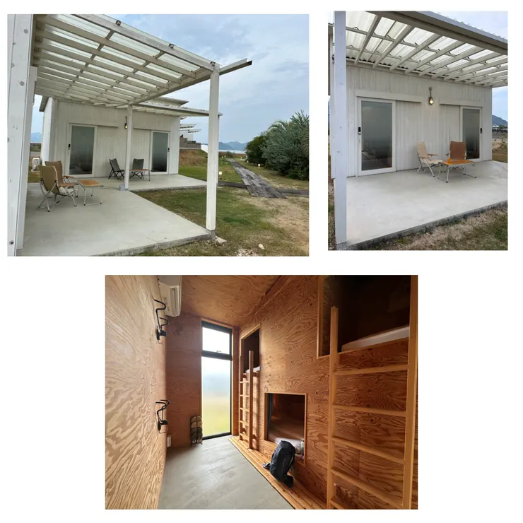 Wakka 相鄰的四間 Dorm,就像是小木屋,屋外還有椅子可以坐著聊天,牆上可以架自己的腳踏車