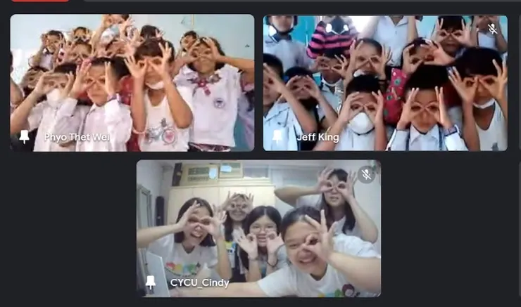 2022 暑假與泰緬邊境蘭花學校的遠距視訊剪影