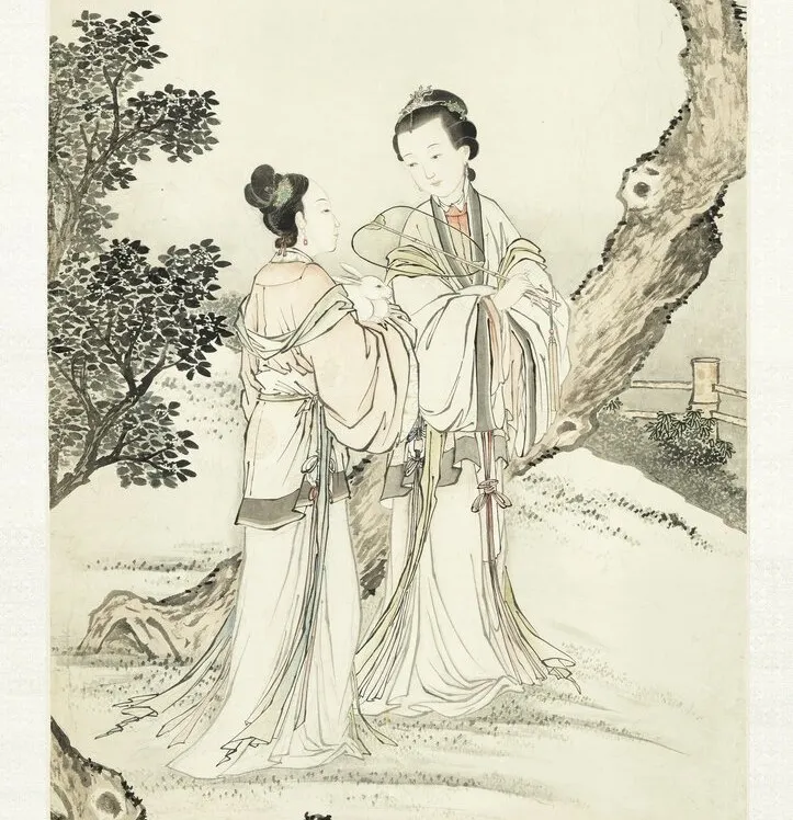 清張廷彥青女素娥，國立故宮博物院藏，CC0。