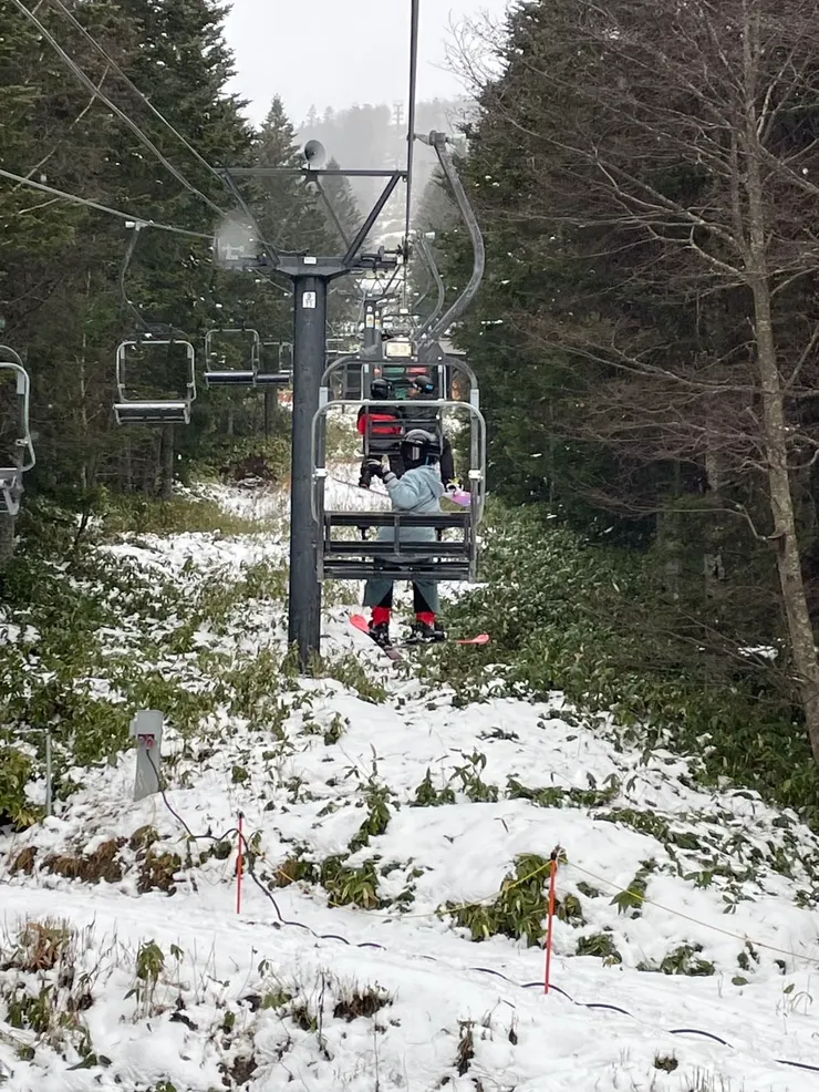 第一次搭纜車～