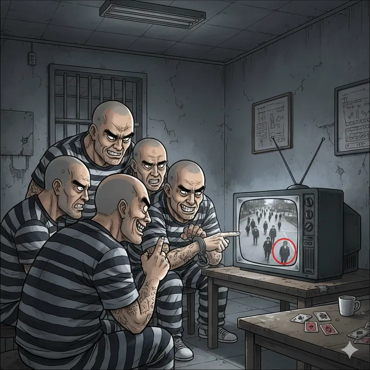 出乎意料的結果是，全部罪犯居然都選中了同一批人。