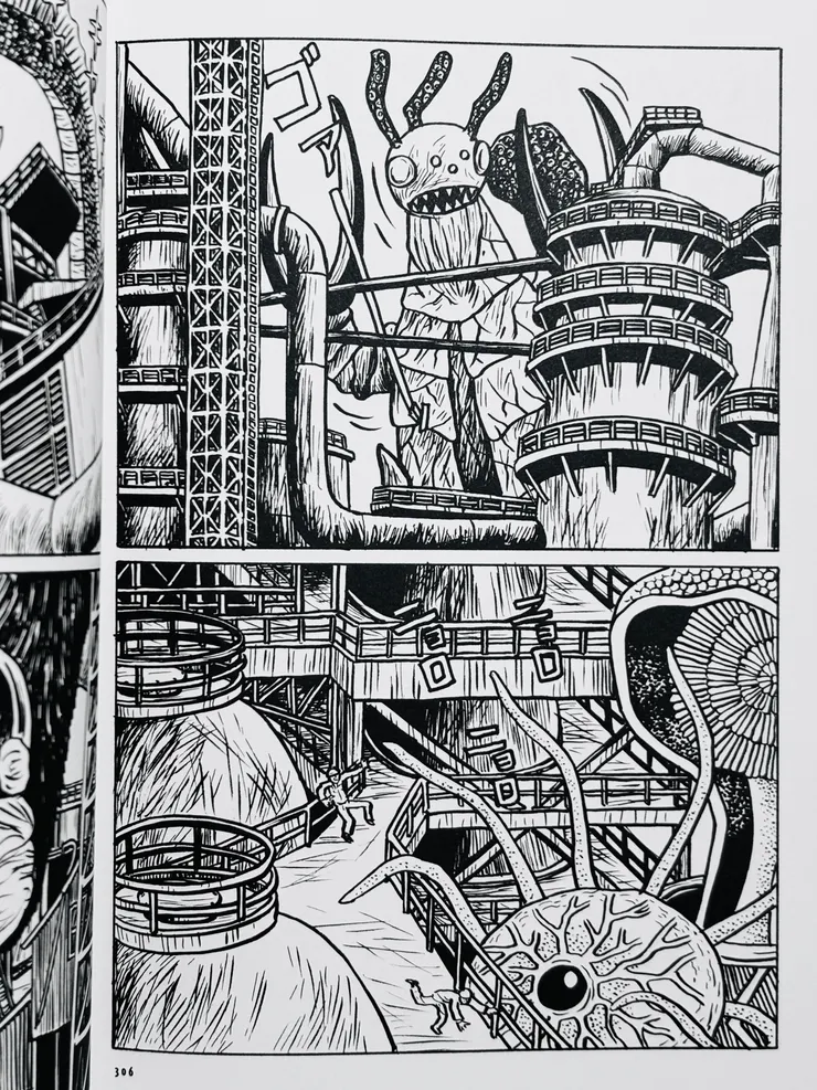 工廠內的怪獸特寫